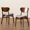 Baxton Studio Katya Mid-Century Modern Grey Fabric and Walnut Brown Finished Wood 2-Piece Dining Chair Set 183-11635-Zoro - alternate 8